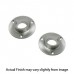 Drop-in Shower Curtain Rod End Flanges  Brushed Nickel - B072HP19LT